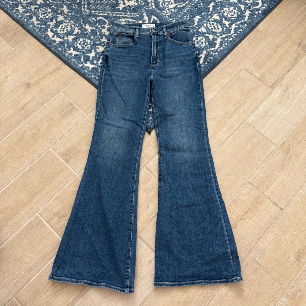 Abercrombie & Fitch Blue Flare Jeans